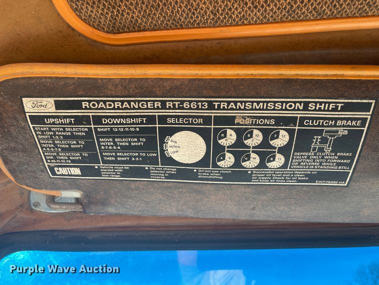 image for item IX9668 1983 Ford L8000  dump truck