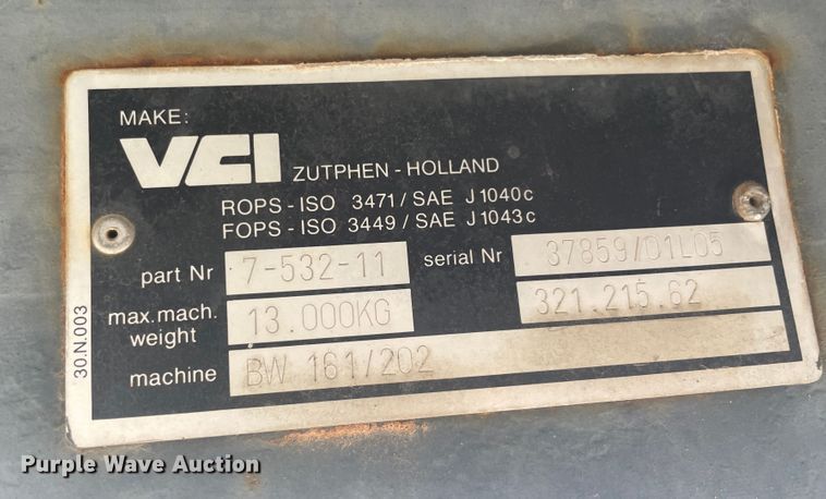 image for item IX9669 Bomag BW202AD  double drum vibratory roller