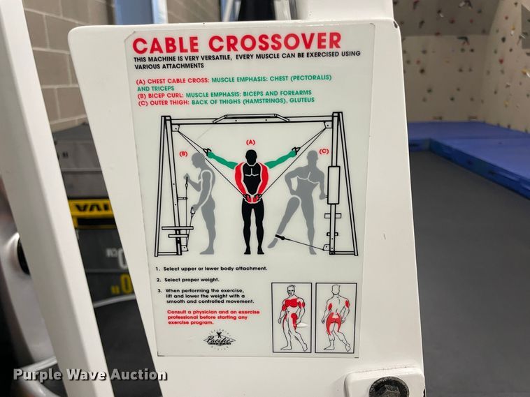 image for item IX9744 Pacific Fitness cable crossover machine