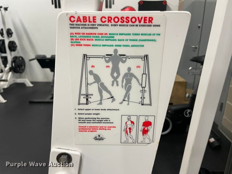 image for item IX9744 Pacific Fitness cable crossover machine