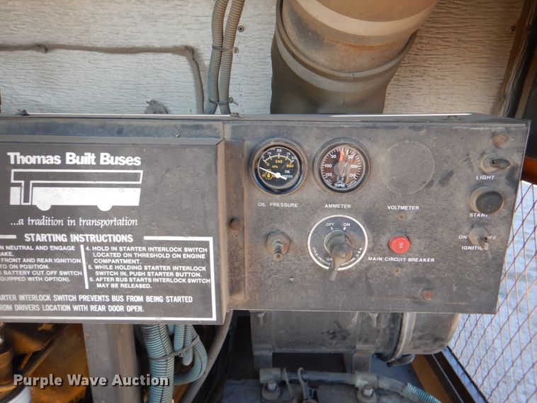 image for item JD9547 1990 Thomas Built M89 MVP  school bus