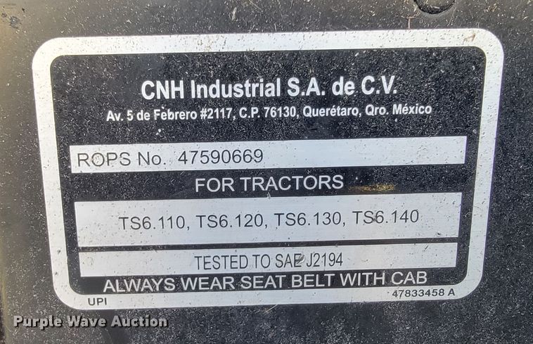 image for item JE9160 New Holland TS6  MFWD tractor