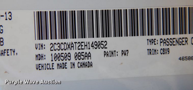 image for item JT9491 2014 Dodge Charger Police