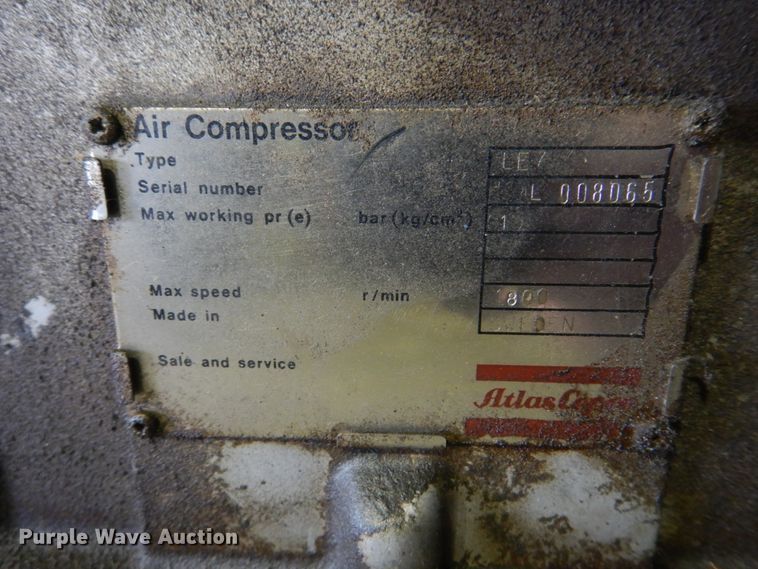 image for item DE7498 Atlas Copco LE7  air compressor