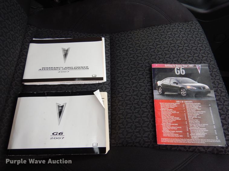 image for item DK8705 2007 Pontiac G6