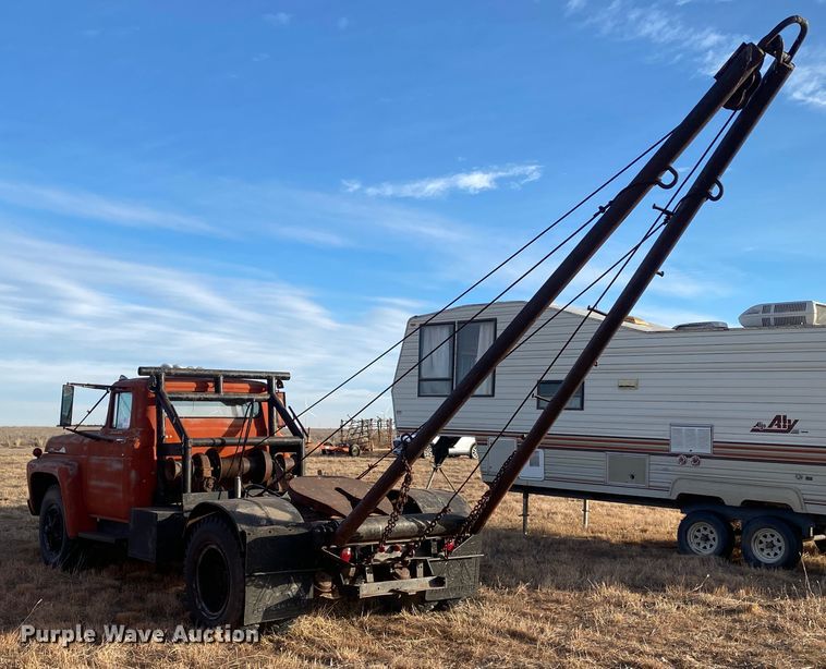 image for item DL1283 1959 Ford 411  winch truck