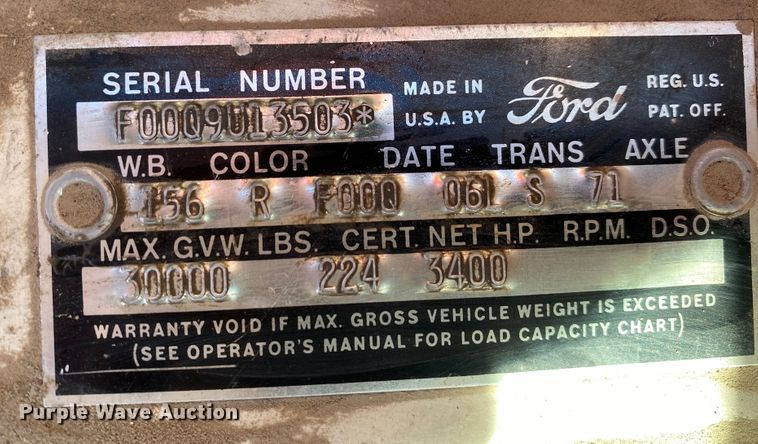 image for item DL1283 1959 Ford 411  winch truck