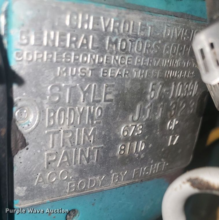 image for item HF9256 1957 Chevrolet Bel Air