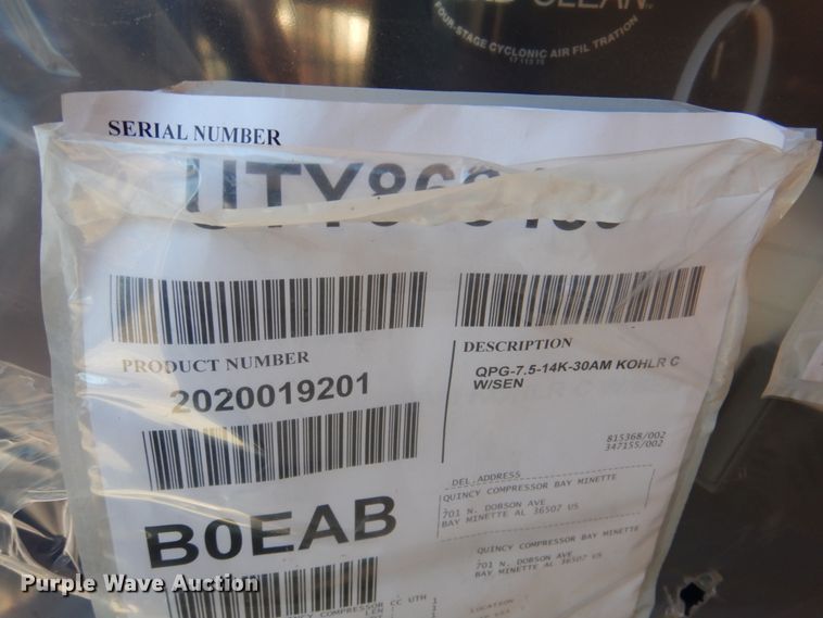 image for item IH9102 Quincy QPG-7.5  air compressor