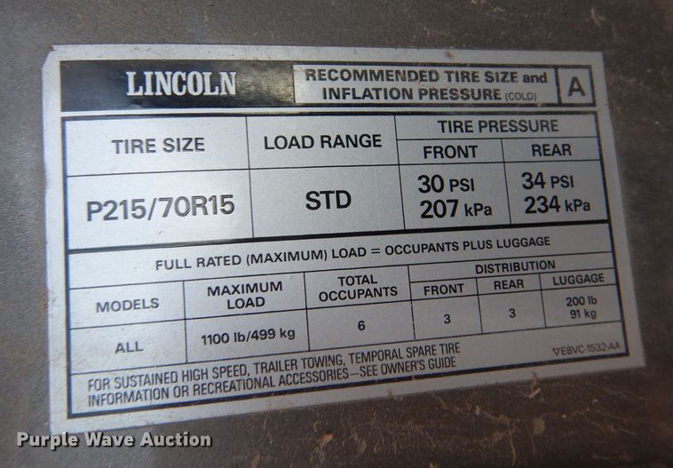 image for item IV9872 1988 Lincoln Town Car Cartier