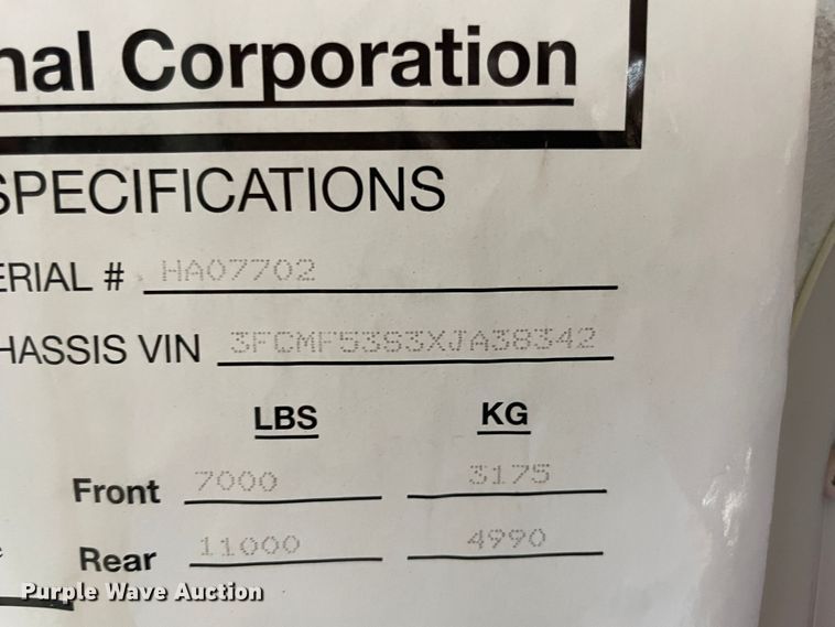 image for item IX9719 1999 Ford Hurricane  RV