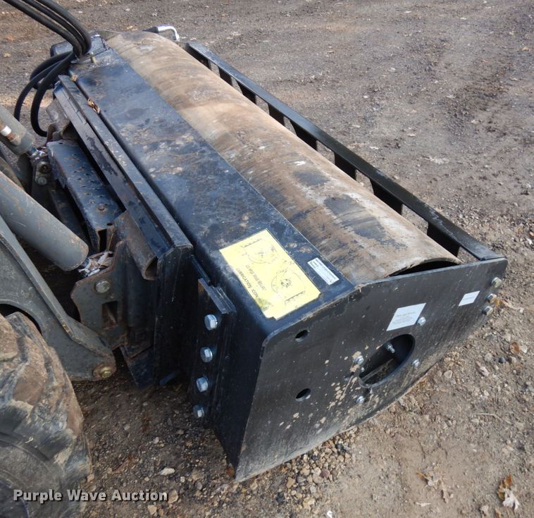 image for item KK9778 Wolverine  73"W skid steer smooth drum vibratory roller