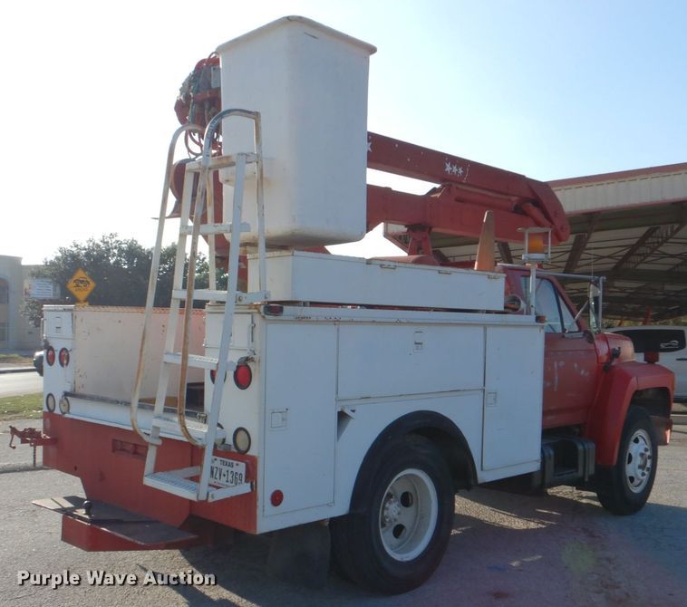 image for item DJ0802 1991 Ford F600  bucket truck
