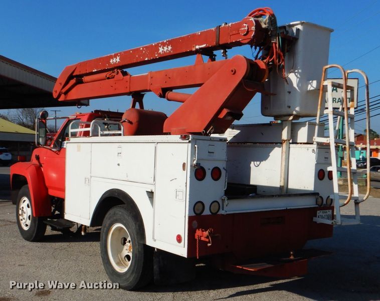 image for item DJ0802 1991 Ford F600  bucket truck