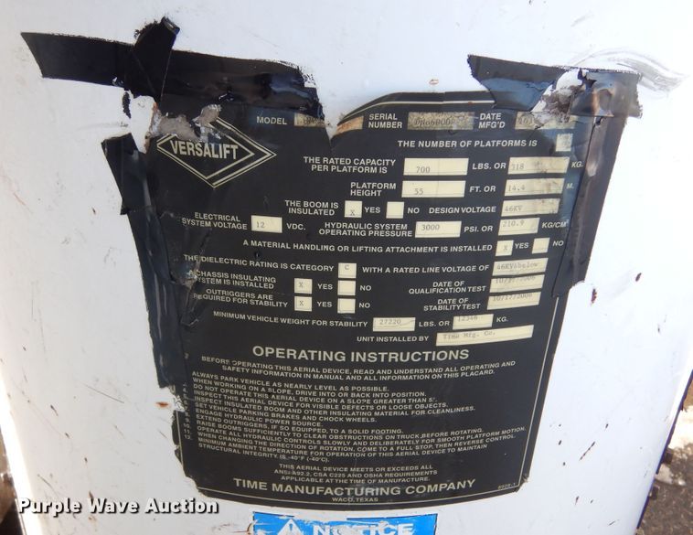 image for item DK3438 2006 Ford F750 Super Duty  bucket truck