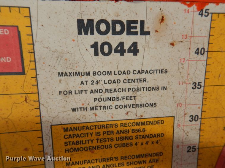 image for item DL5889 2001 Lull 1044C-54 Series II  telehandler