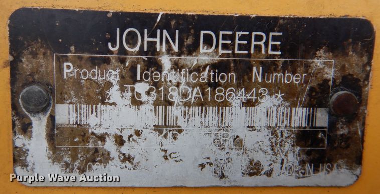 image for item DN2552 2010 John Deere 318D  skid steer loader