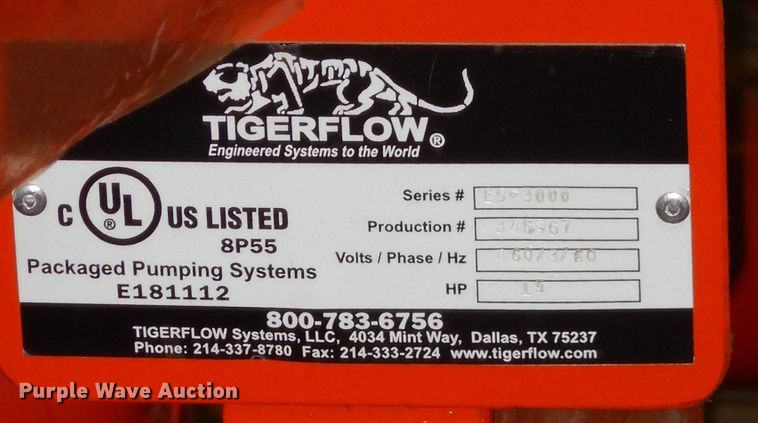 image for item IB9500 Tigerflow ES-3000  Domestic Triplex VFD booster pump