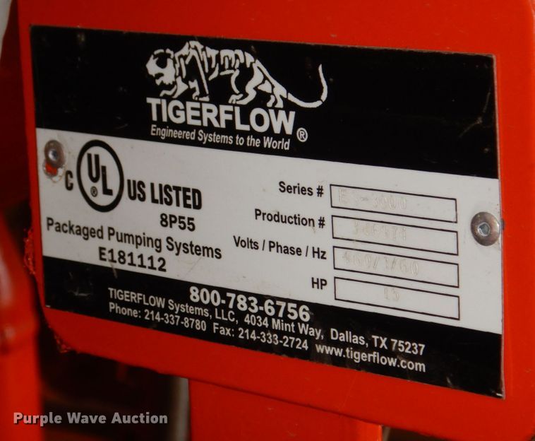 image for item IB9501 Tigerflow ES-3000  Domestic Triplex VFD booster pump