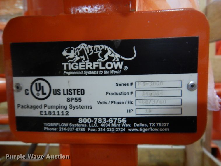 image for item IB9503 Tigerflow ES-3000  Domestic Triplex VFD booster pump