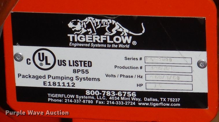 image for item IB9504 Tigerflow ES-3000  Domestic Triplex VFD booster pump