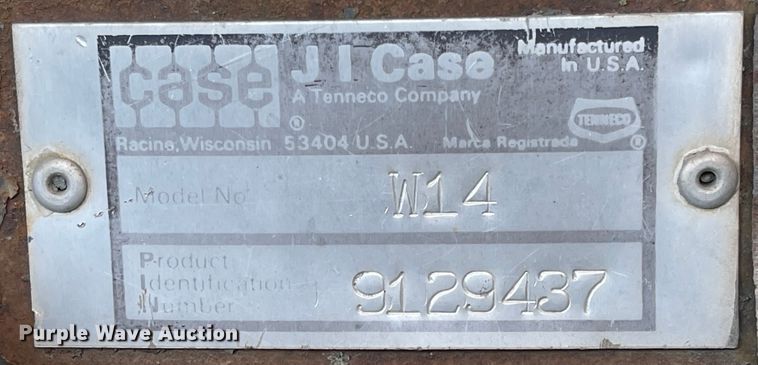 image for item IJ9526 1978 Case W14  wheel loader