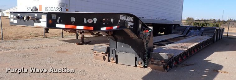image for item IS9277 2012 Trail King TK110HDG-1-553  lowboy equipment trailer