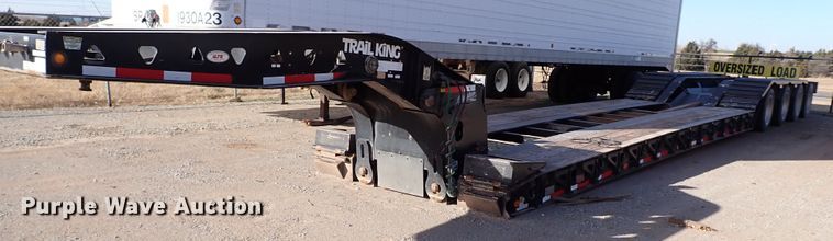 image for item IS9277 2012 Trail King TK110HDG-1-553  lowboy equipment trailer
