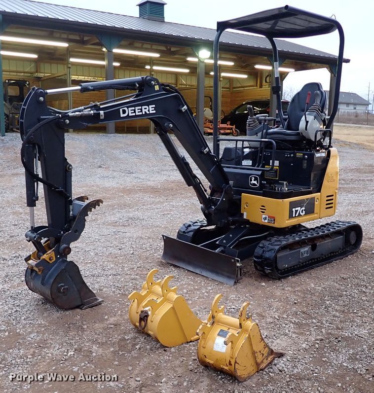 image for item IS9348 2018 John Deere 17G  mini excavator