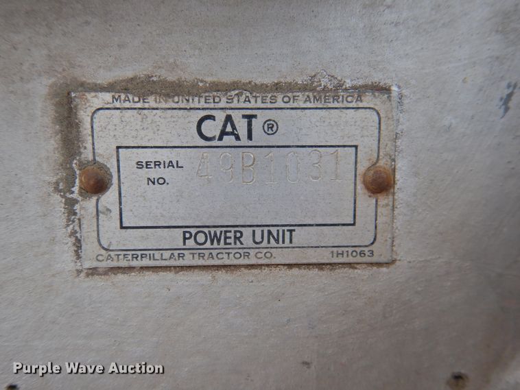 image for item JX9918 Caterpillar D342C  generator