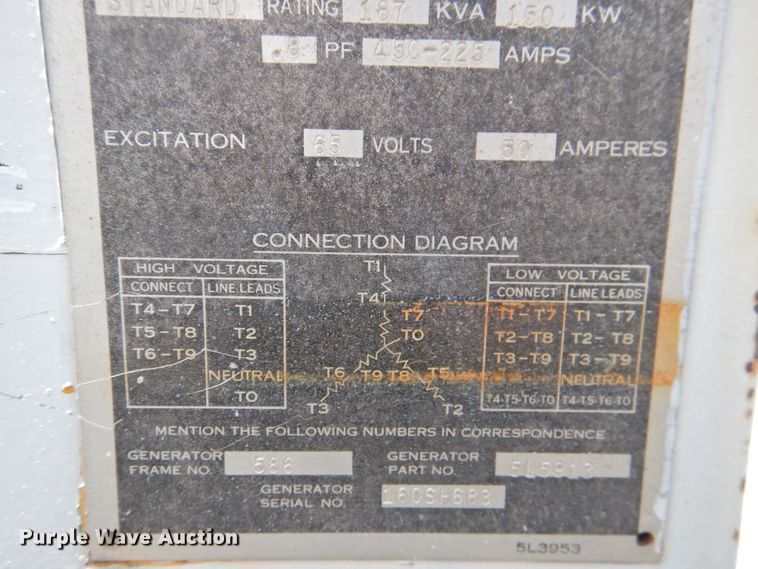 image for item JX9918 Caterpillar D342C  generator