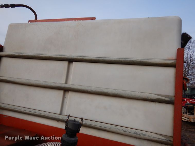 image for item KH9093 1993 Dynaweld  tilt deck equipment trailer with Ditch Witch MM9 mud mixer