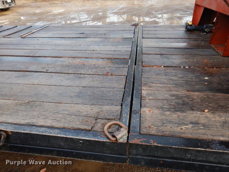 image for item KH9093 1993 Dynaweld  tilt deck equipment trailer with Ditch Witch MM9 mud mixer