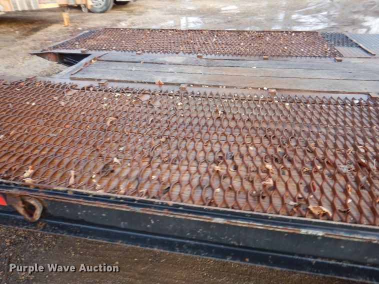 image for item KH9093 1993 Dynaweld  tilt deck equipment trailer with Ditch Witch MM9 mud mixer