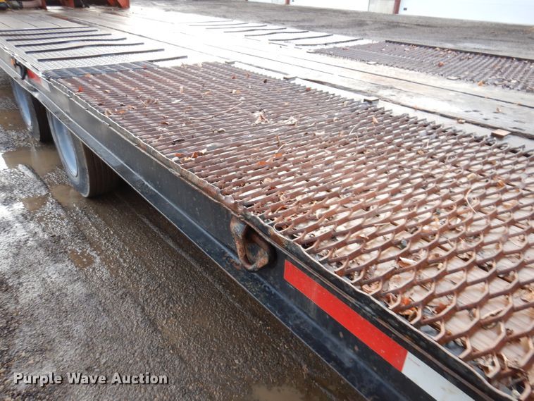 image for item KH9093 1993 Dynaweld  tilt deck equipment trailer with Ditch Witch MM9 mud mixer