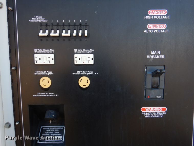 image for item KQ9610 Warren Power Systems NPS-150-T4I  generator