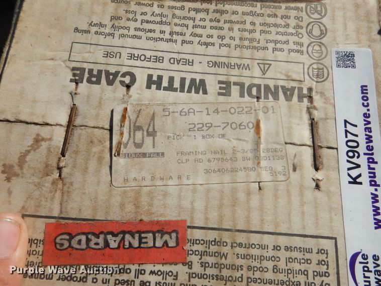 image for item KV9077 Approximately 36 boxes of nails