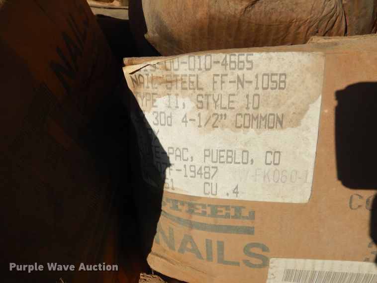 image for item KV9077 Approximately 36 boxes of nails