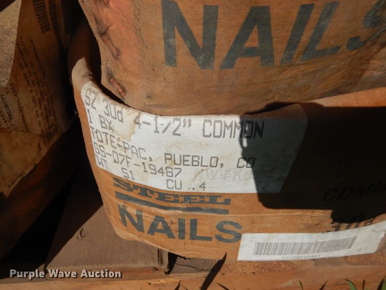 image for item KV9077 Approximately 36 boxes of nails