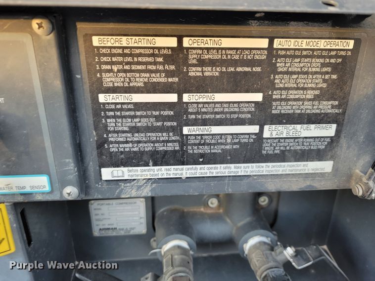 image for item KN9562 Airman PDS185S  air compressor