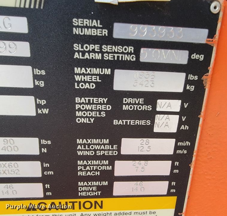 image for item KN9580 Snorkel ATB46N  boom lift