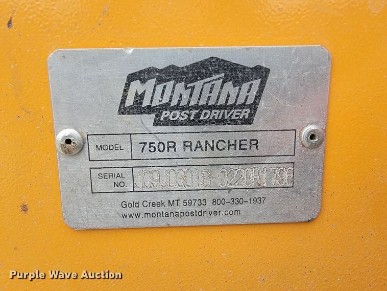 image for item KN9613 Montana skid steer post driver