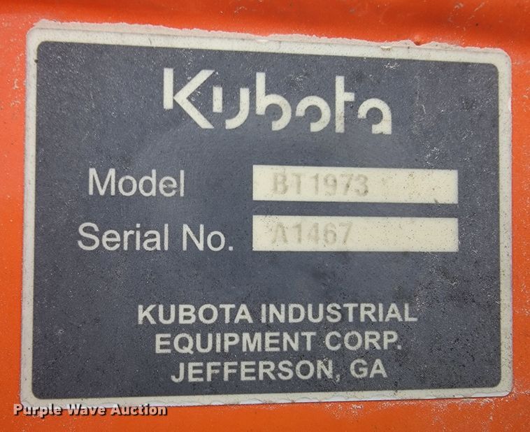 image for item KN9625 2020 Kubota B26  MFWD tractor