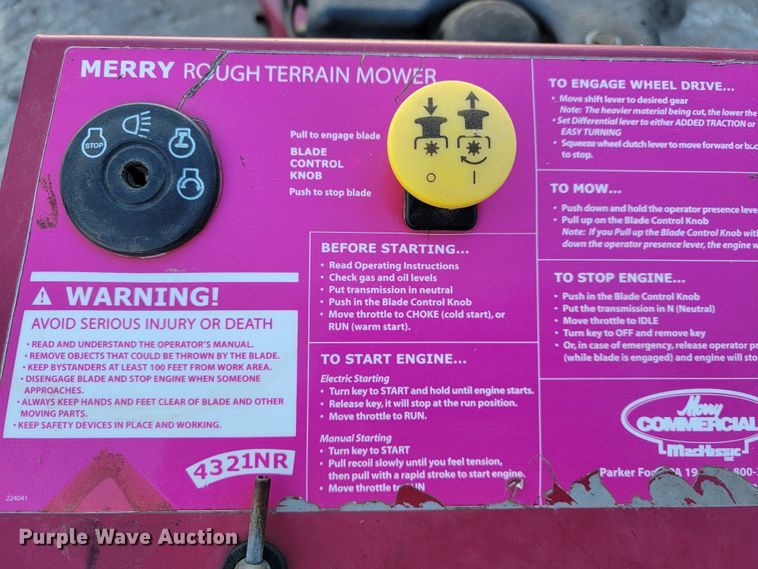 image for item KN9636 MerryMac  brush mower