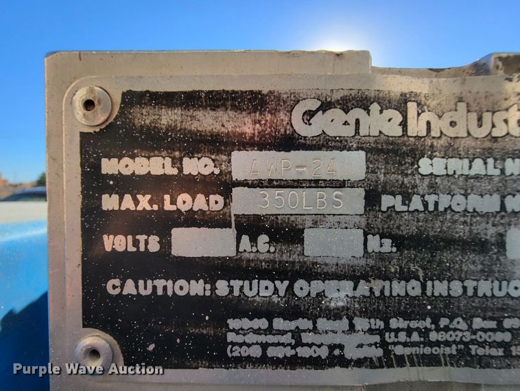 image for item KN9673 Genie AWP-24  vertical lift