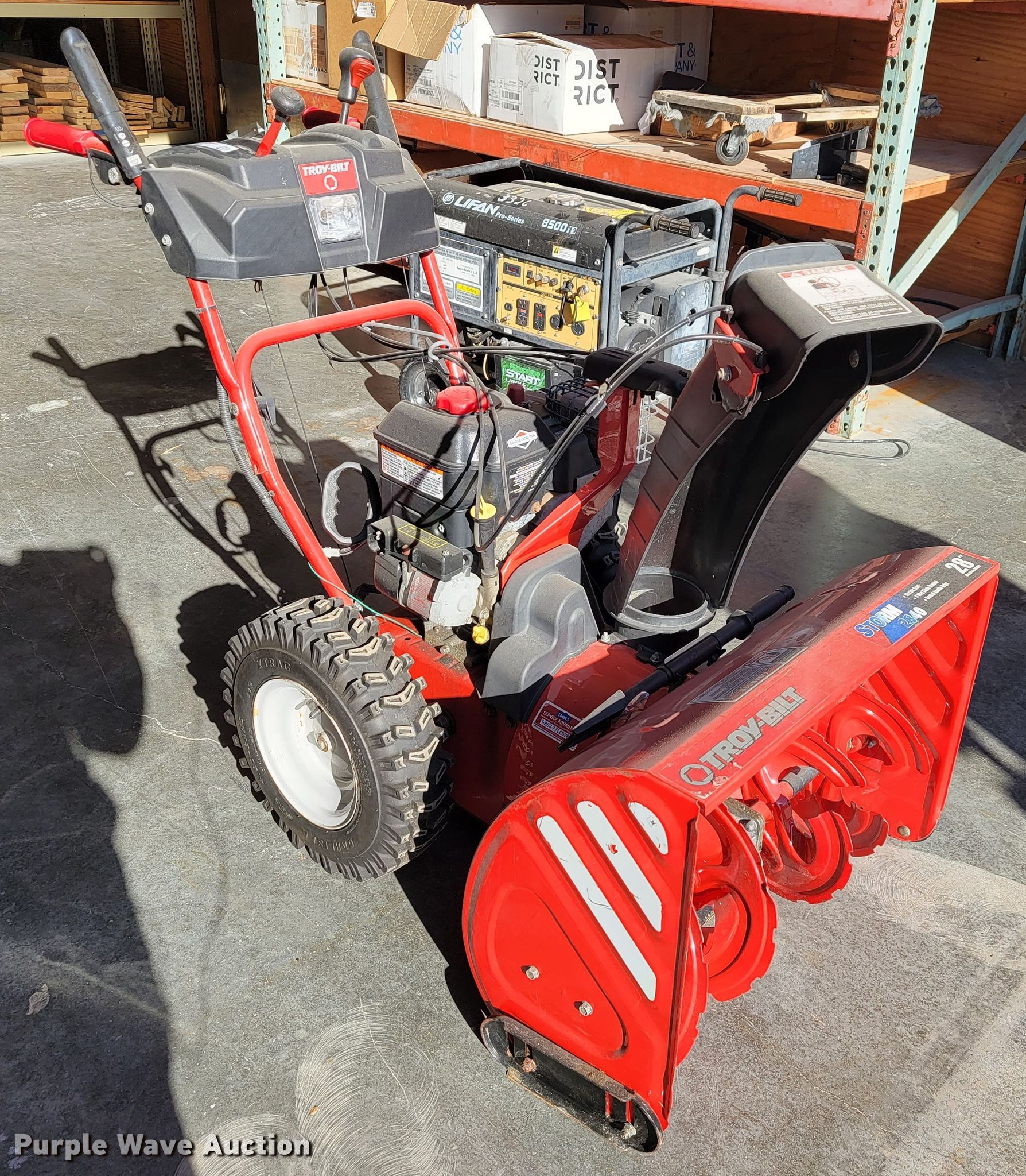 TroyBilt Storm 2840 snowblower in Joplin, MO Item KN9660 sold