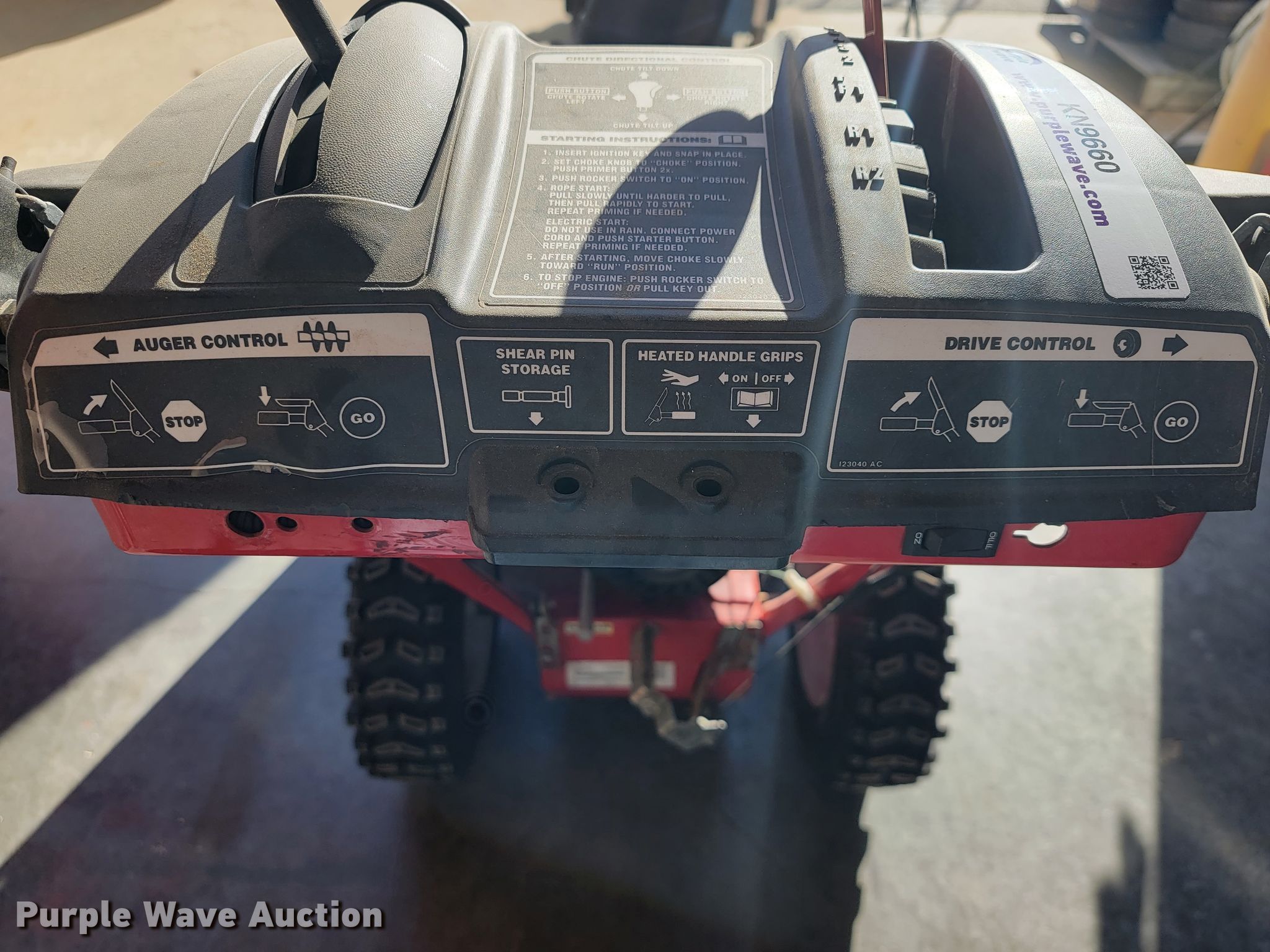 TroyBilt Storm 2840 snowblower in Joplin, MO Item KN9660 sold