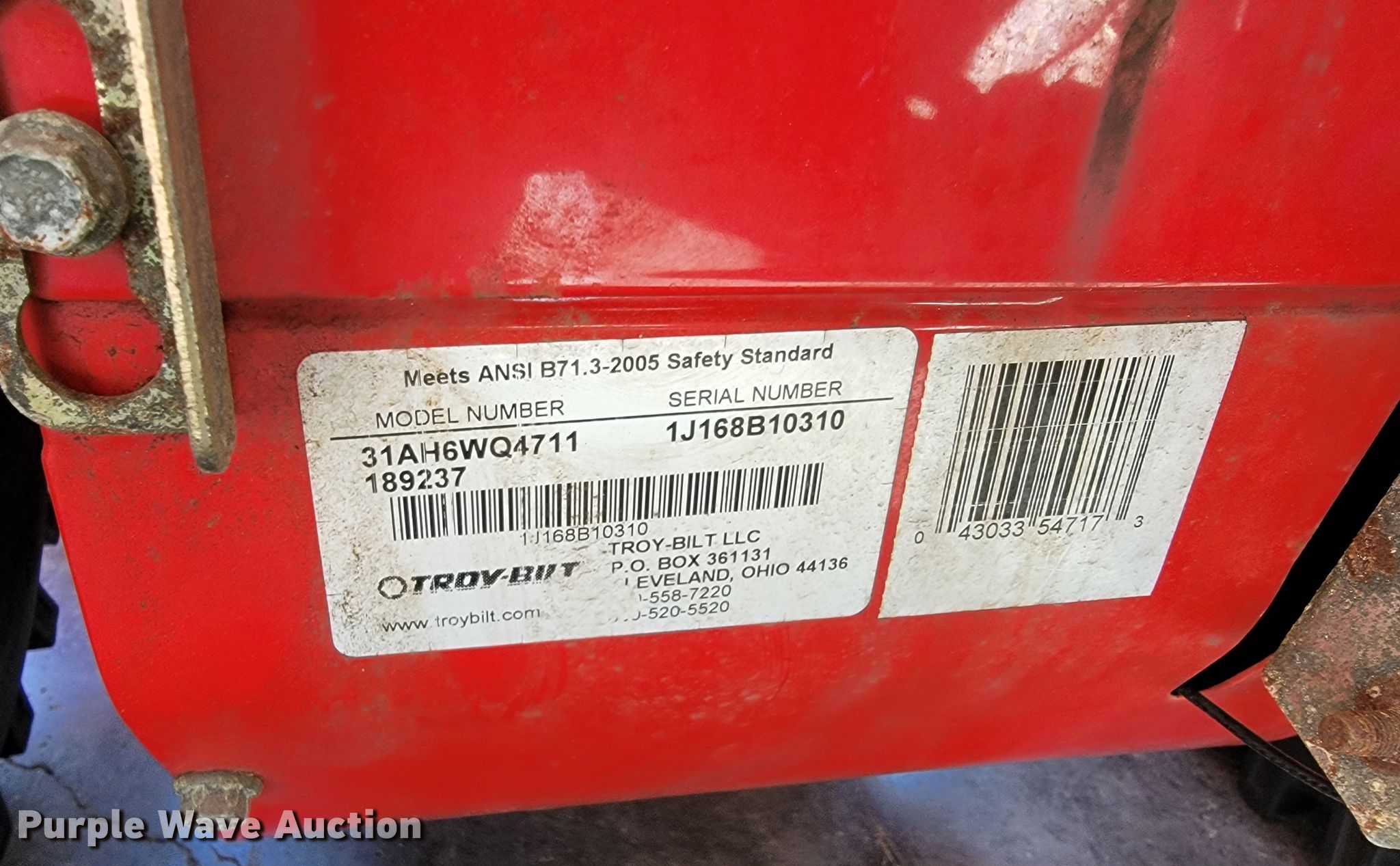 TroyBilt Storm 2840 snowblower in Joplin, MO Item KN9660 sold