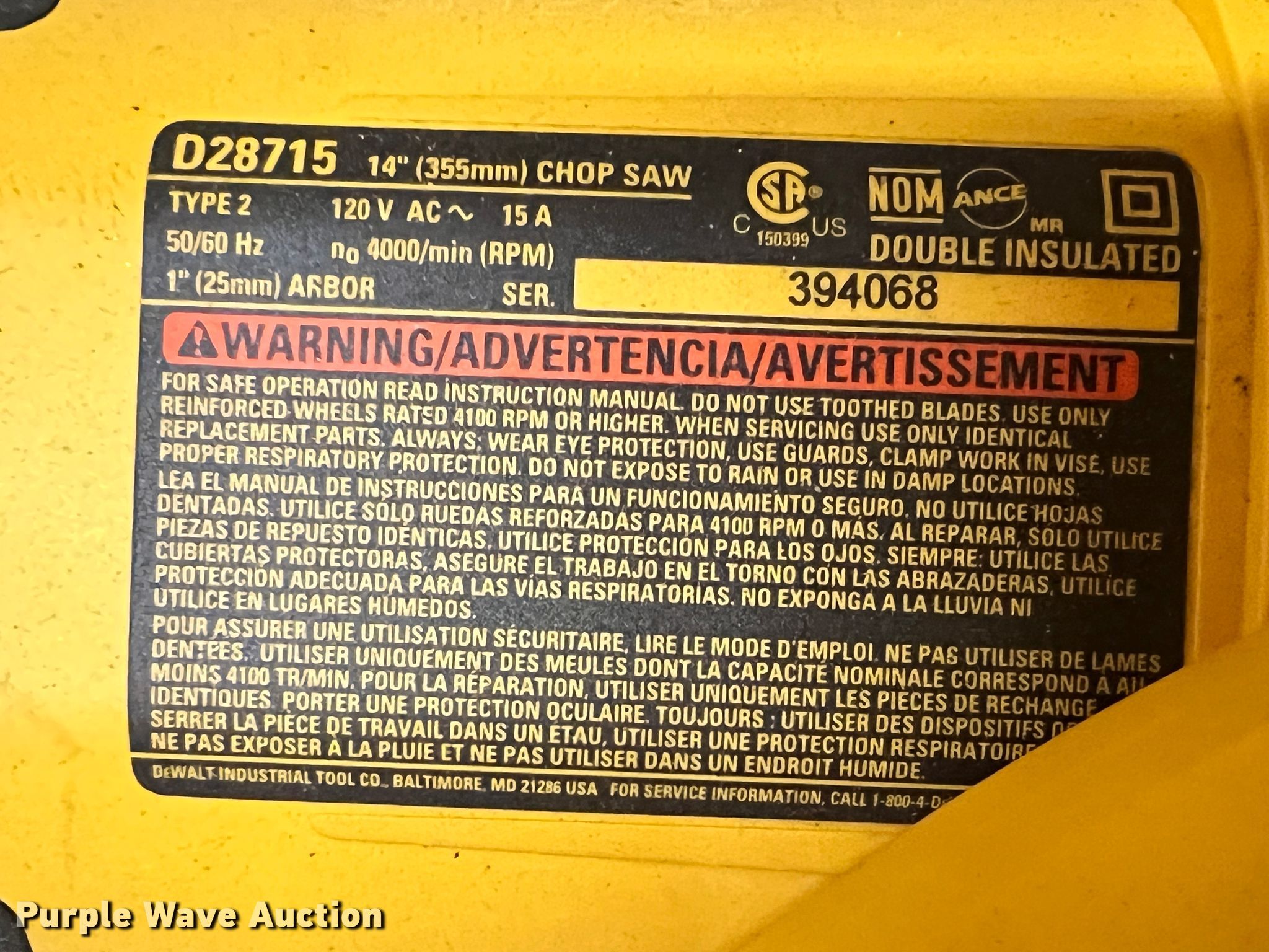 Tools in Joplin, MO Item KN9753 sold Purple Wave