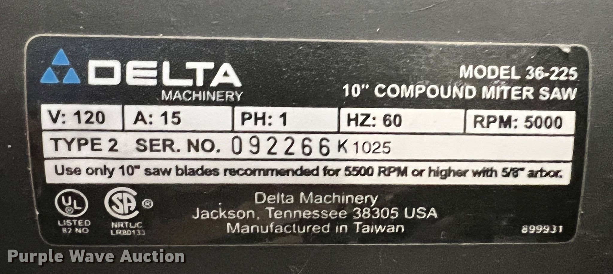 Tools in Joplin, MO Item KN9753 sold Purple Wave